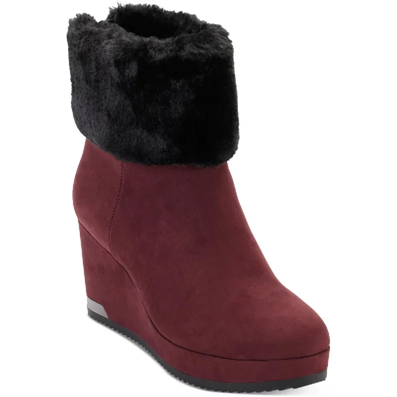 DKNY Womens Nadra  Faux Suede Dressy Booties