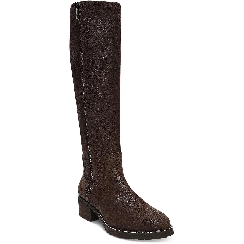 Donald J. Pliner Womens Suede Round Toe Knee-High Boots