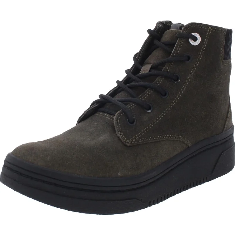 Dr. Scholl's Shoes Womens Everlast Padded Insole Zip Combat & Lace-up Boots