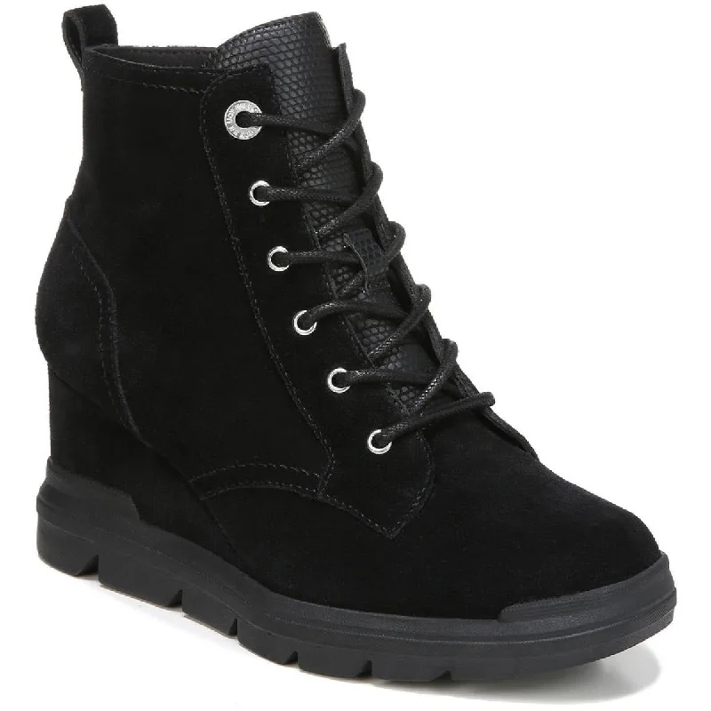 Dr. Scholl's Shoes Womens Rebellion Padded Insole Suede Booties