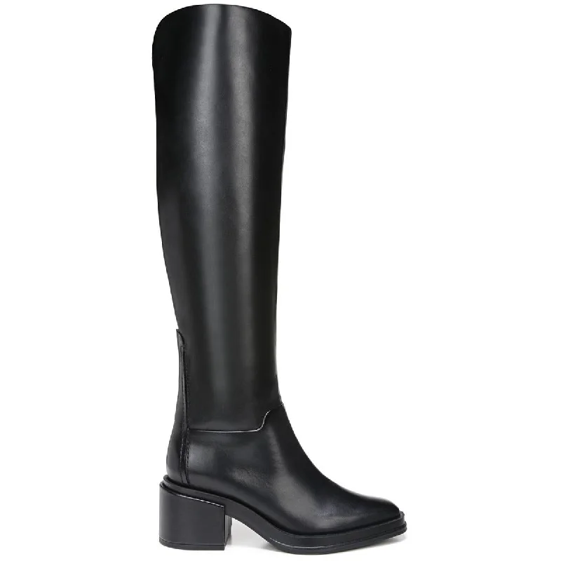 Franco Sarto Womens Dorica   Leather Wide Calf Over-The-Knee Boots