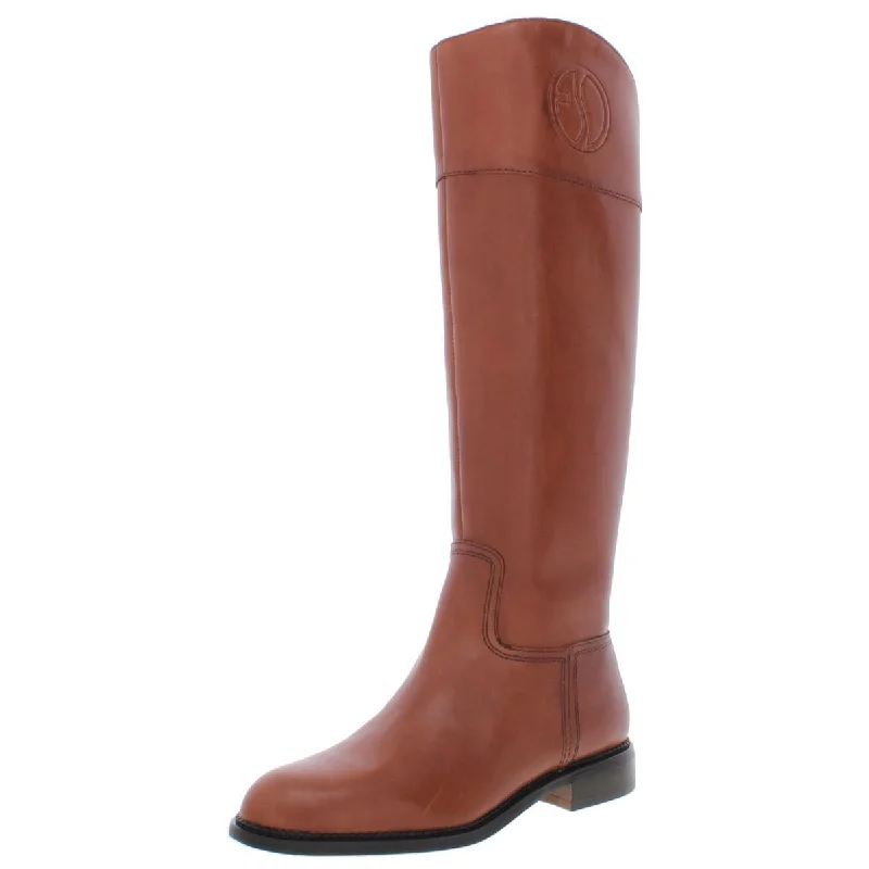 Franco Sarto Womens Hudson Leather Knee-High Riding Boots