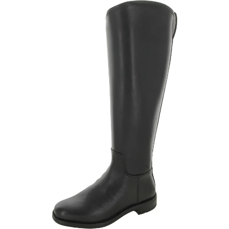 Franco Sarto Womens Leather Round Toe Knee-High Boots