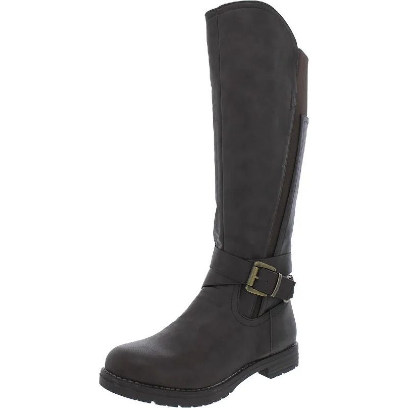G.C. Shoes Womens Faux Leather Tall Knee-High Boots