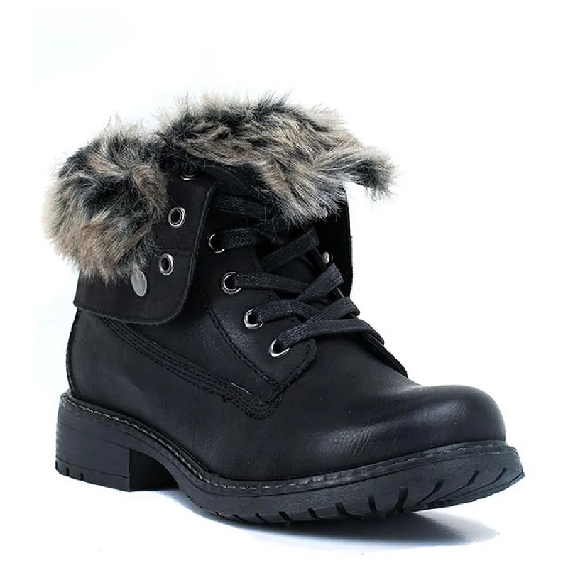 GC Shoes Womens TRUDIE Faux Leather Ankle Mid-Calf Boots