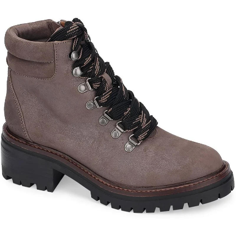 Gentle Souls by Kenneth Cole Womens Brooklyn 2.1 Suede Combat & Lace-up Boots