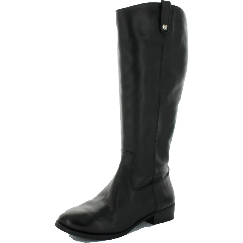 INC Womens Fawne Leather Wide Calf Riding Boots