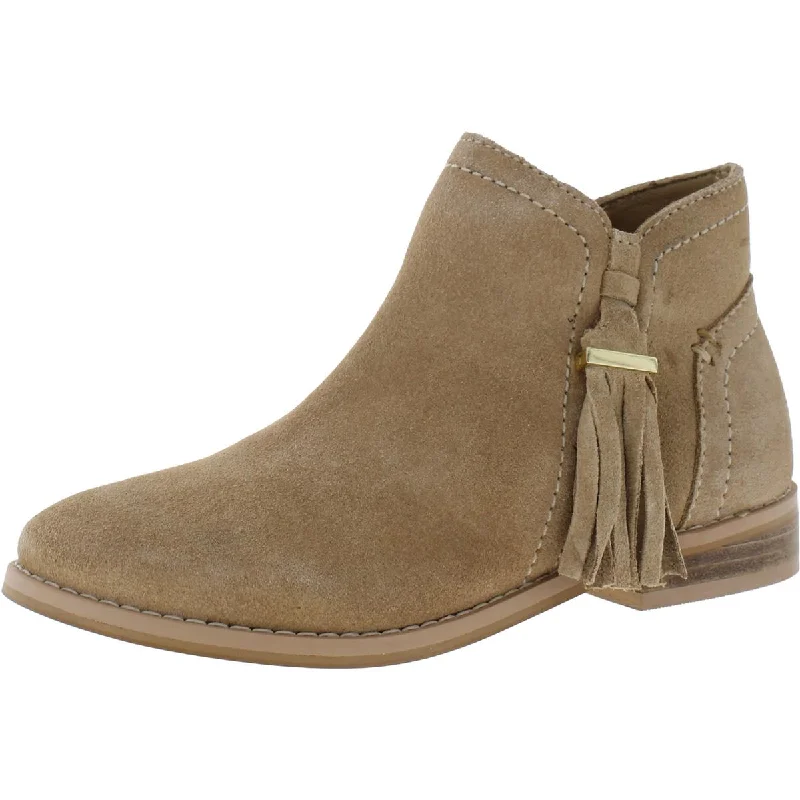 Jack Rogers Womens CLAIRE TASSEL Leather Flat Ankle Boots