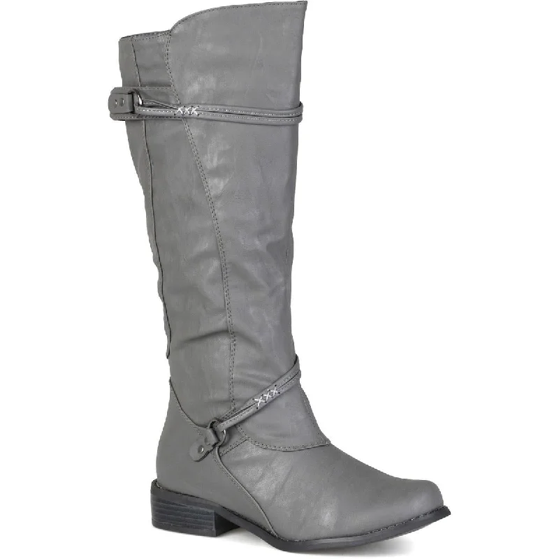 Journee Collection Womens Harley Faux Leather Knee-High Boots