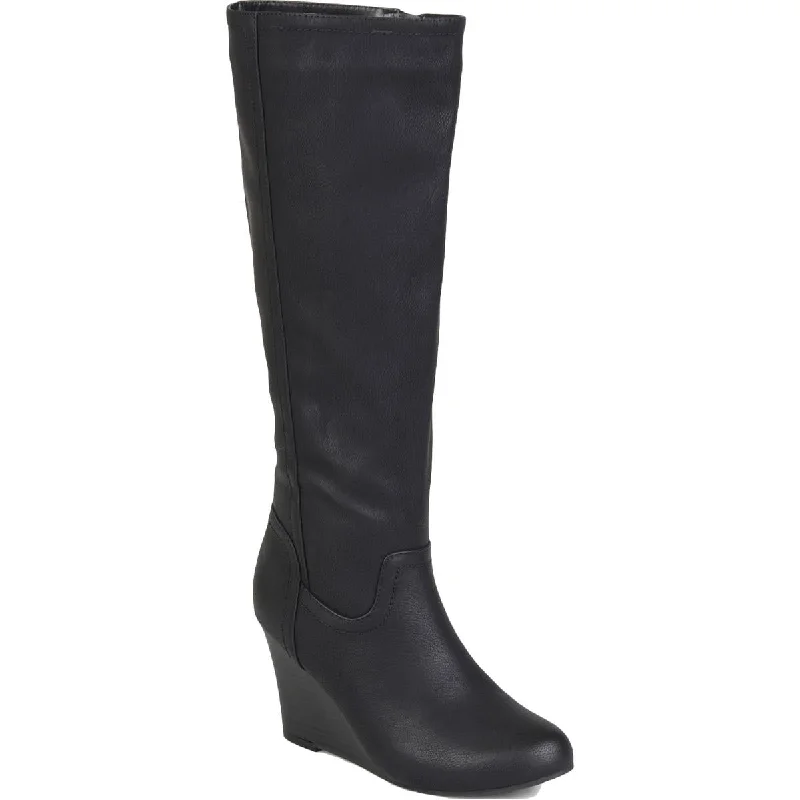 Journee Collection Womens Langly Zipper Wide Calf Knee-High Boots