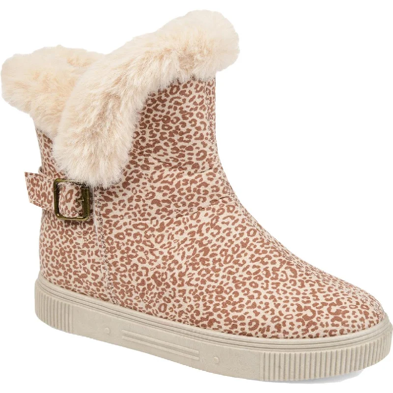 Journee Collection Womens Sibby Faux Suede Cold Weather Winter Boots