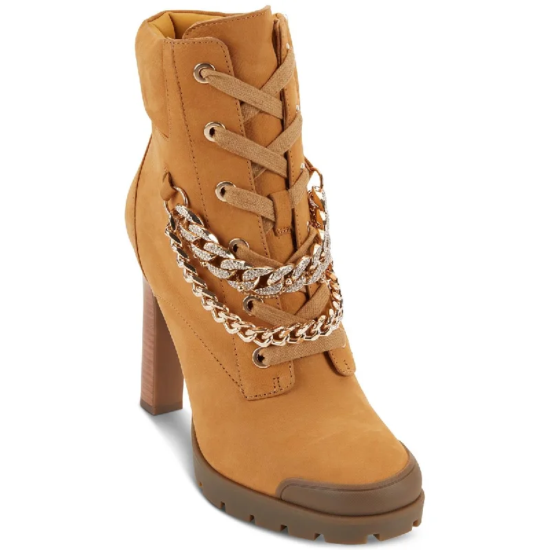 Karl Lagerfeld Paris Womens Victoria Nubuck Dressy Booties