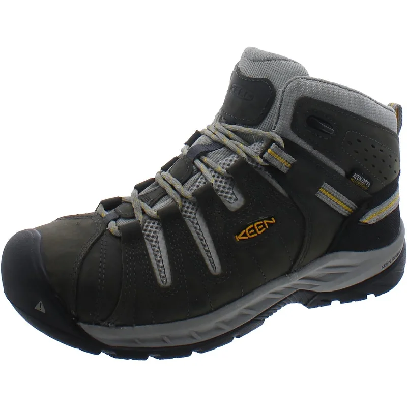Keen Womens Flint II Mid WP Leather Steel Toe Work & Safety Boots
