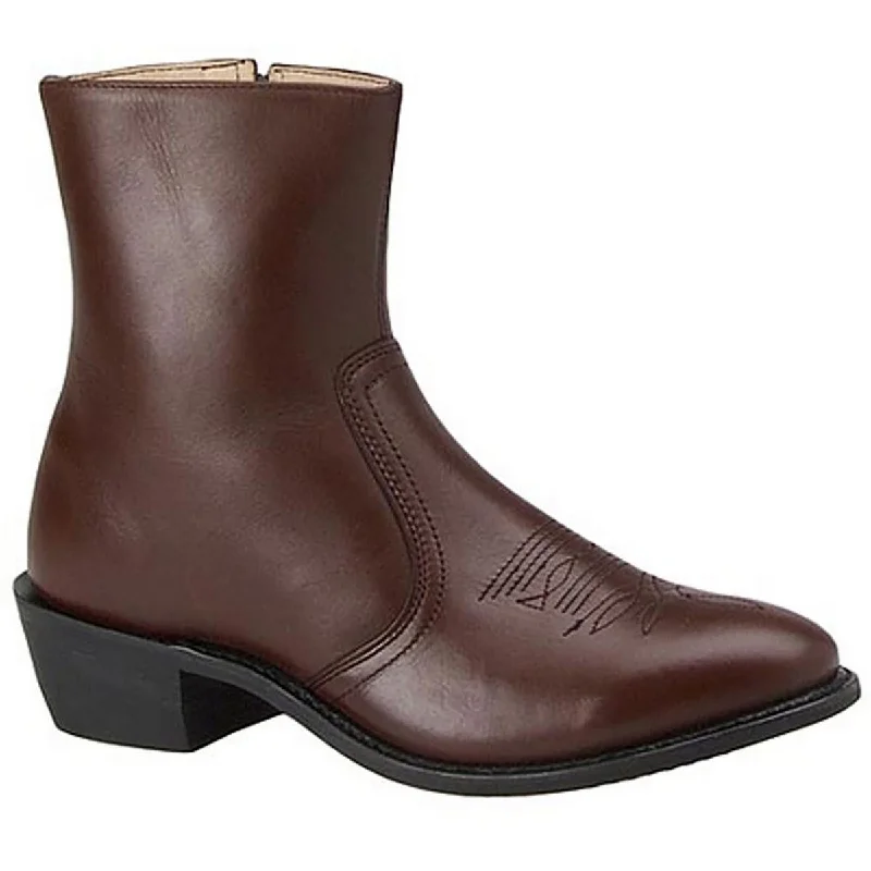 Leather Classics Mens Sie Leather Western Dress Boots