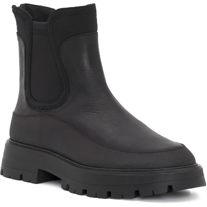 Lucky Brand Womens ALLEHIA Leather Weatherized Booties