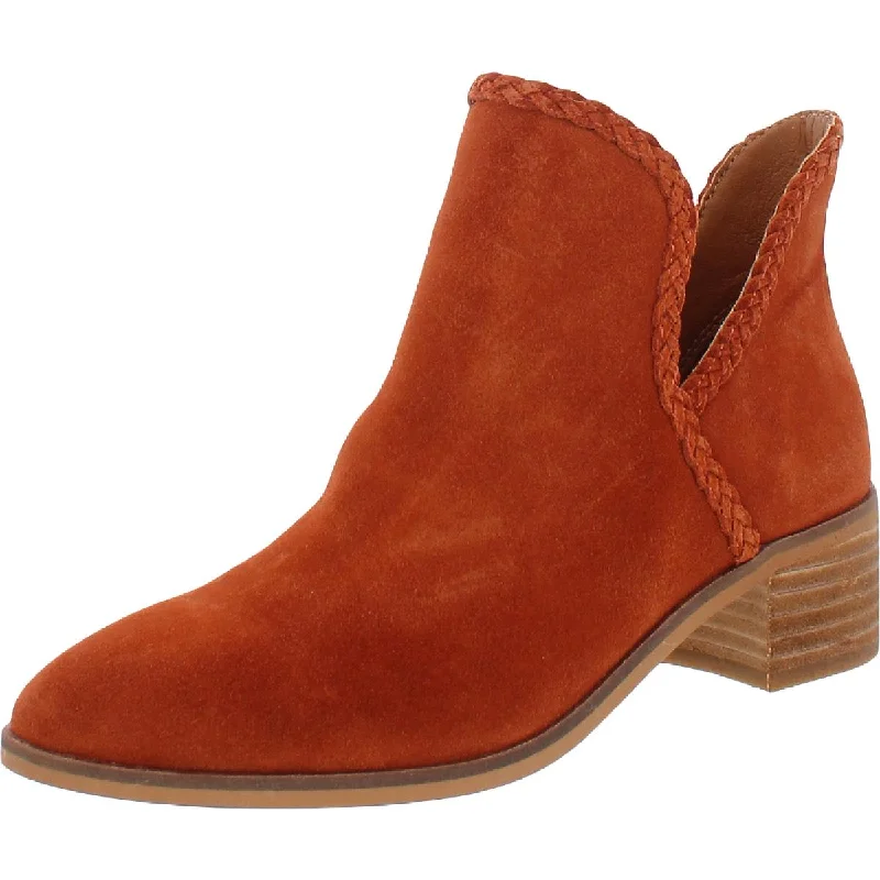Lucky Brand Womens Terisha Suede Pointed Toe Ankle Boots