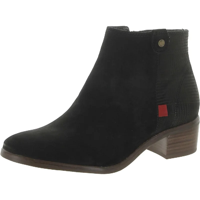 Marc Joseph Womens Lenox  Nubuck Round Toe Ankle Boots