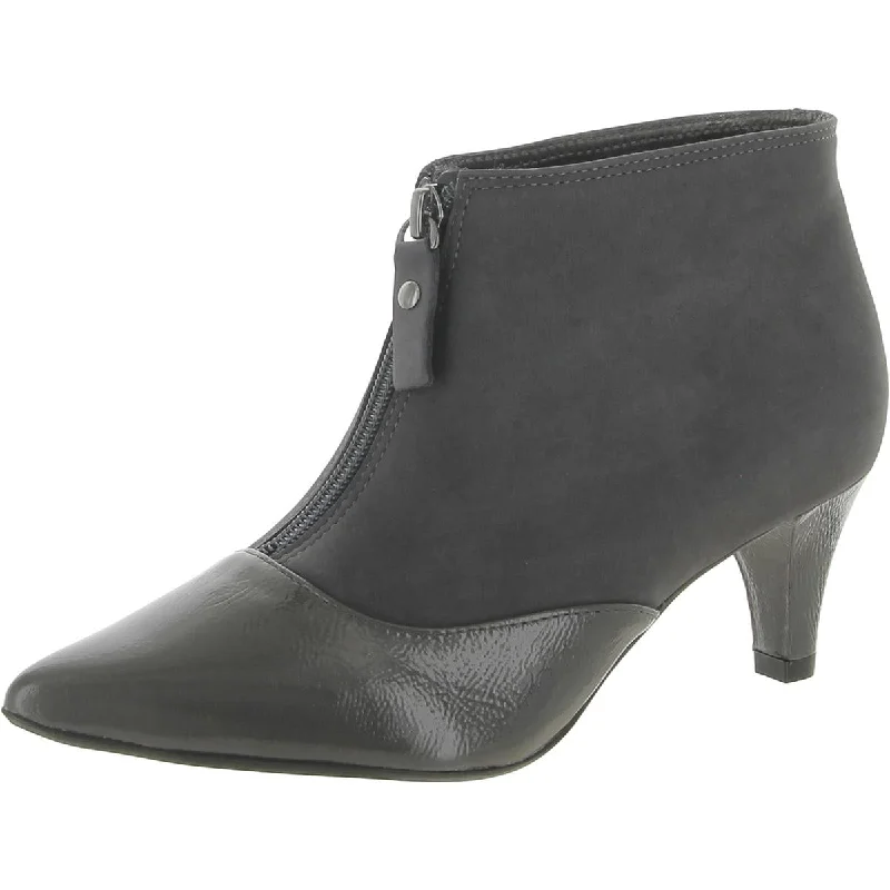 Marc Joseph Womens Riverside Nubuck Heels Booties