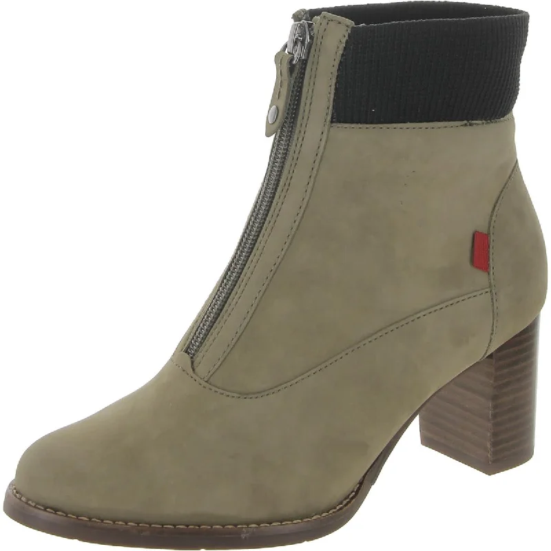 Marc Joseph Womens University Pl. Block Heel Stacked Heel Ankle Boots