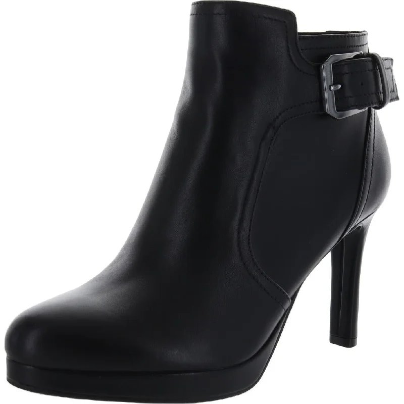Naturalizer Womens Tatum Leather Ankle Booties