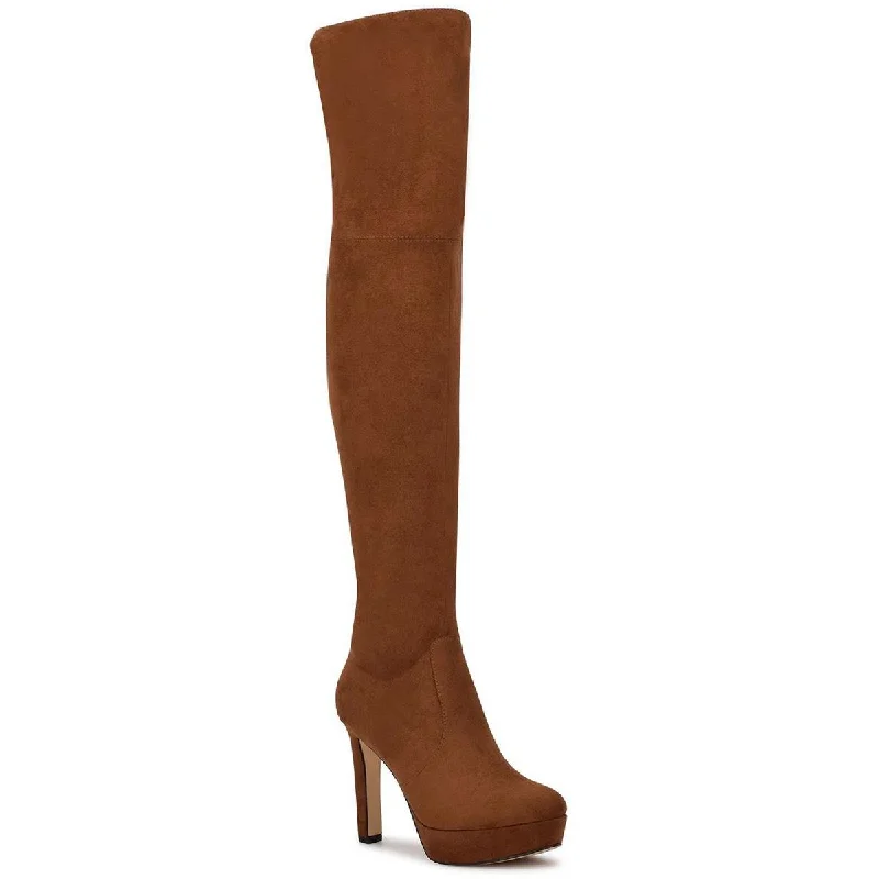 Nine West Womens Gotcha  Platforms Knee-High Boots