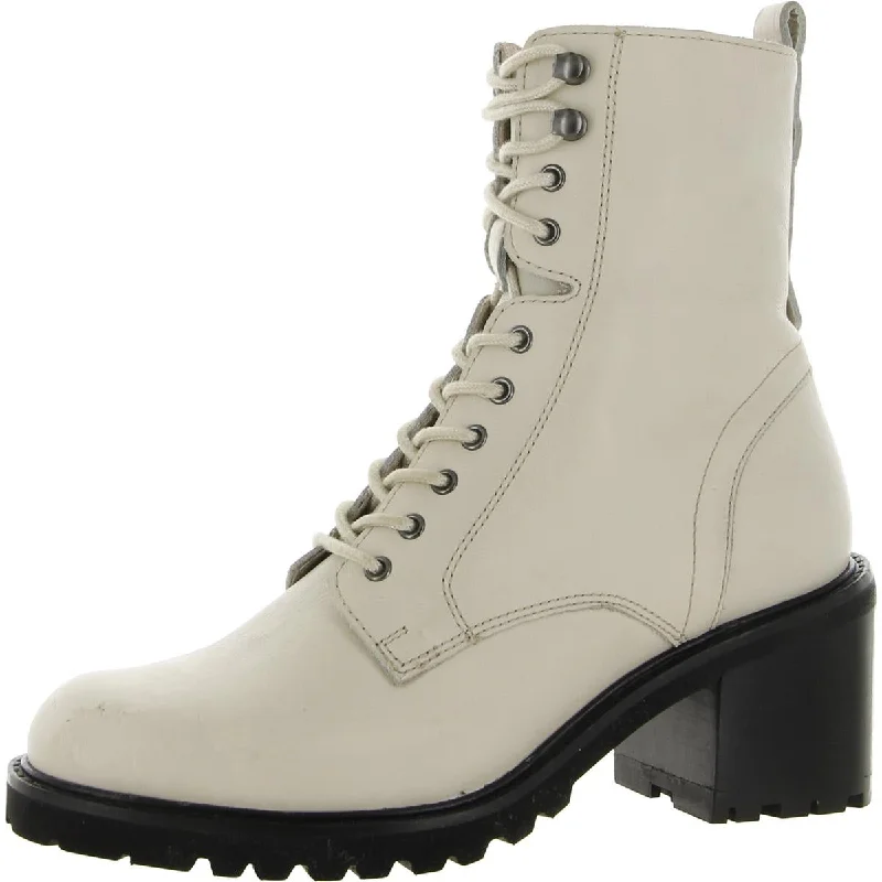 Seychelles Womens Irresistible Leather Lace-Up Combat Boots