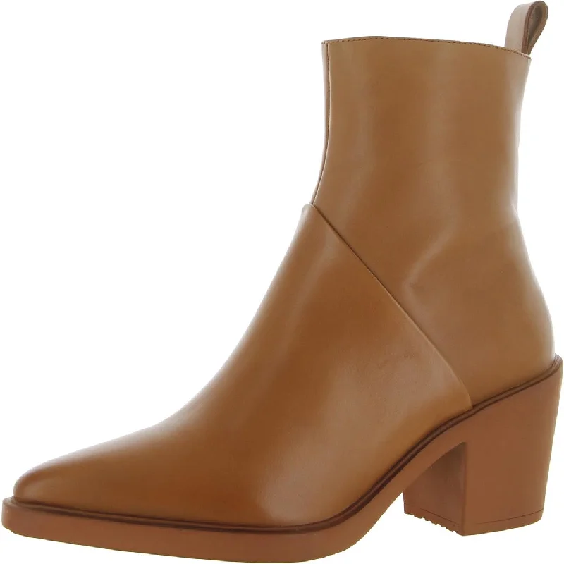 Seychelles Womens Shining Star Leather Pointed Toe Mid-Calf Boots