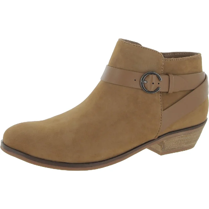 SoftWalk Womens Raven Leather Arch Support Ankle Boots
