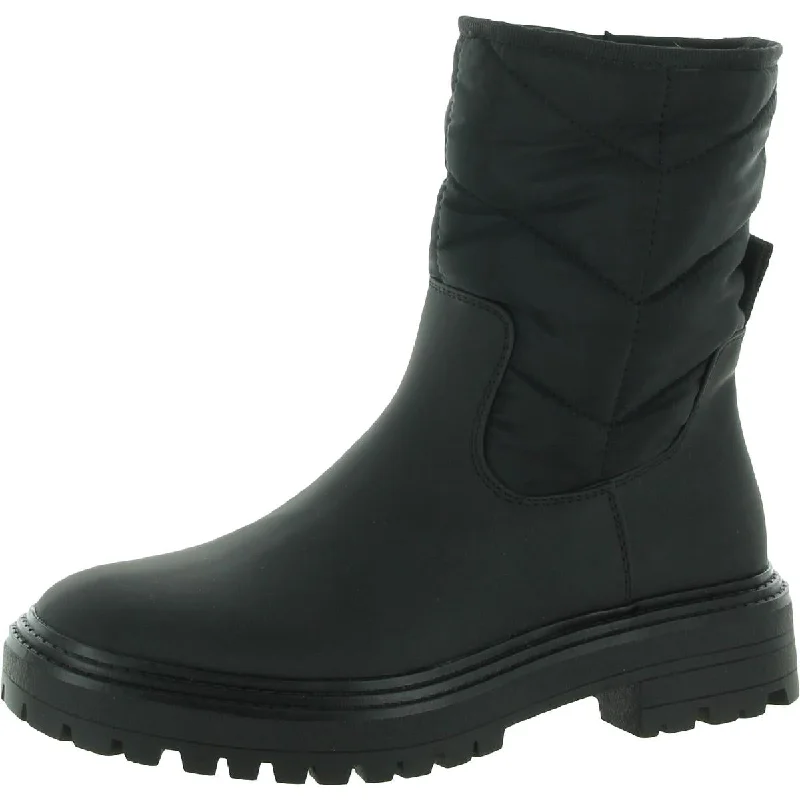 Steve Madden Womens Irene Quilted Platform Ankle Boots