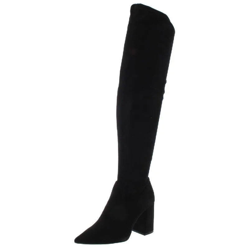 Steve Madden Womens Jacoby Faux Suede Tall Over-The-Knee Boots