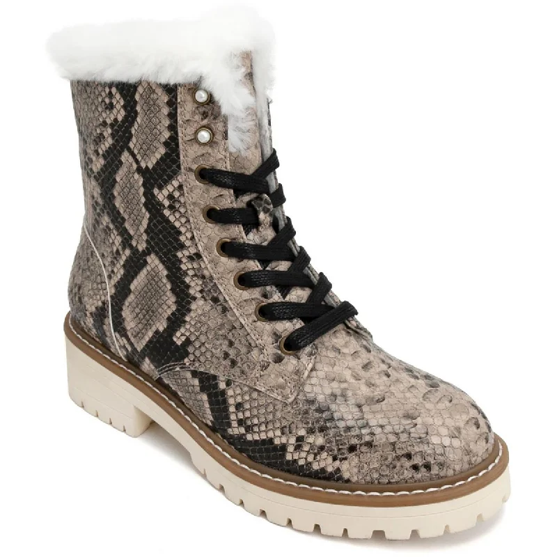 Sugar Womens Kaedy 3 Faux Leather Round Toe Winter & Snow Boots