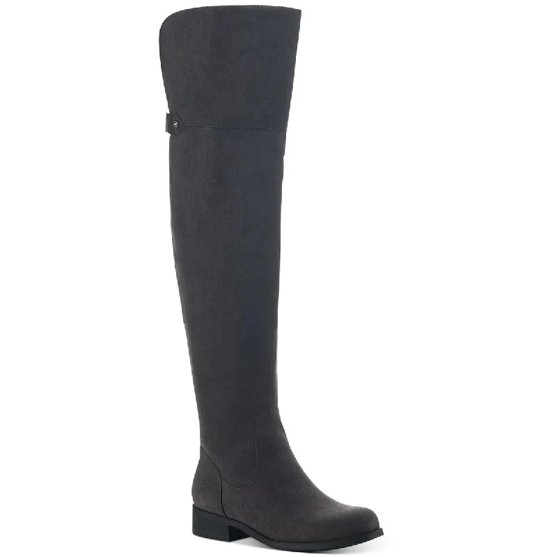 Sun + Stone Womens Allicce Faux Suede Over-The-Knee Boots