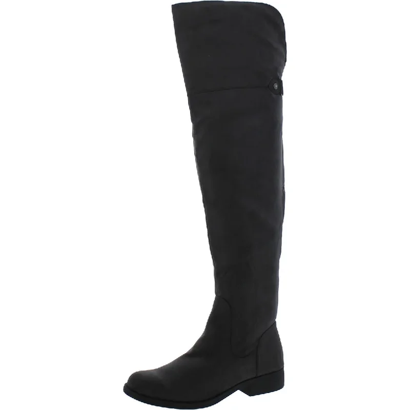 Sun + Stone Womens Suede Tall Over-The-Knee Boots