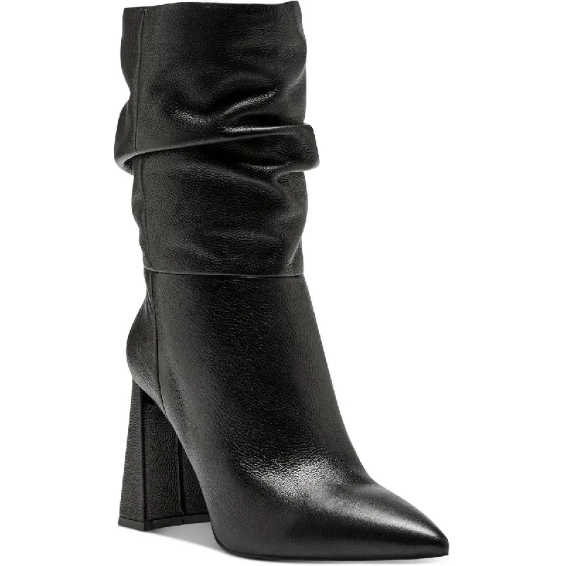 Vince Camuto Womens Ambie Ruched Dressy Mid-Calf Boots
