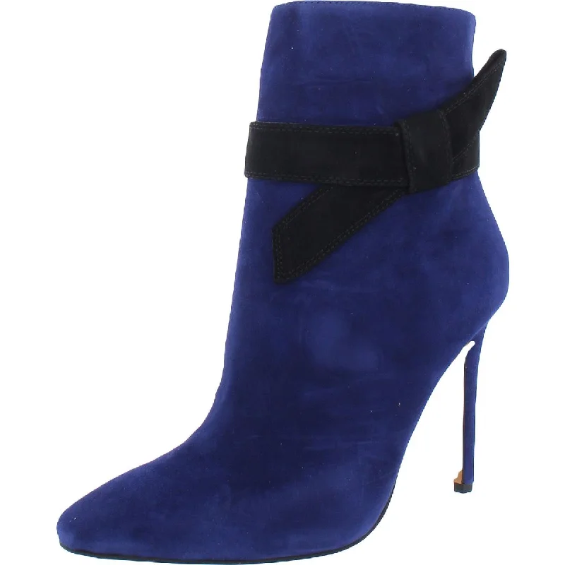 Vince Camuto Womens Suede Pointed Toe Ankle Boots