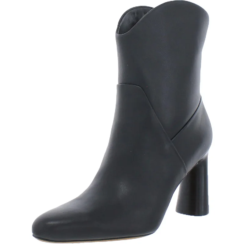 Vince Womens Harlow Leather Pull On Ankle Boots