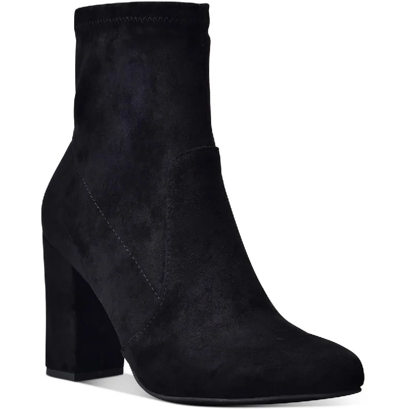 Wild Pair  Womens BECCIF Faux Suede Pointed Toe Ankle Boots