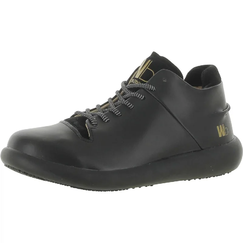 WORLDBOOTS Mens B's Mid Leather Lace-Up Casual and Fashion Sneakers