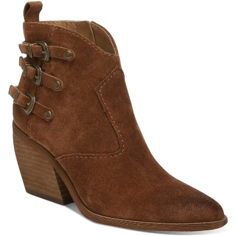 Zodiac Womens Dacey Suede Western Ankle Boots