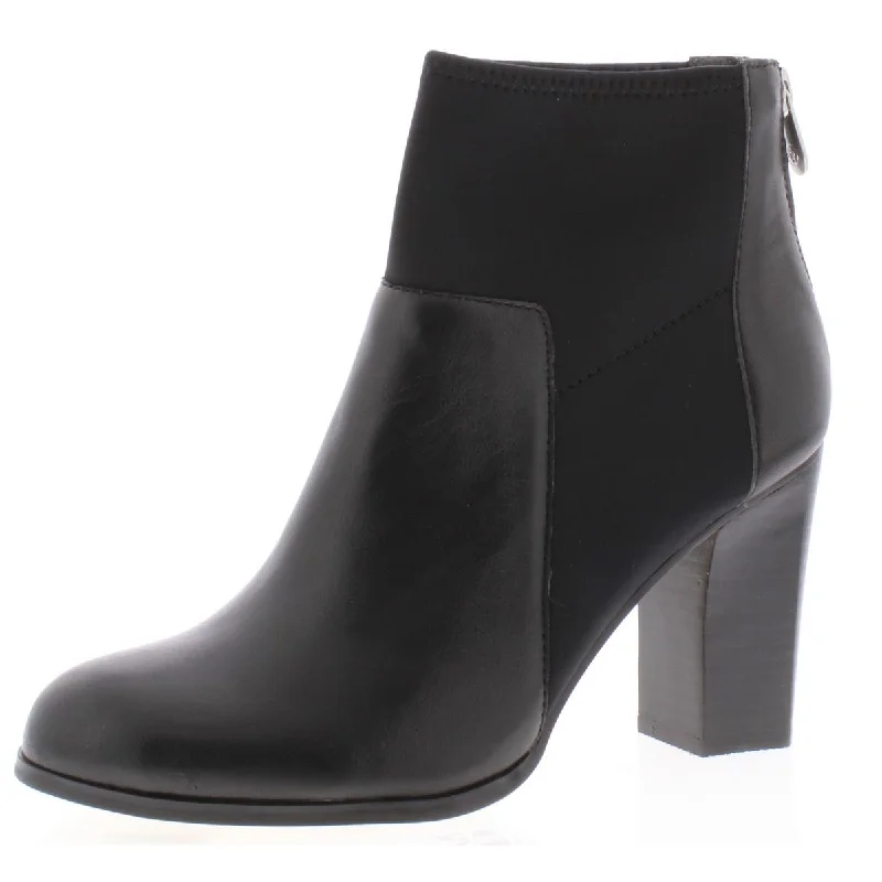 Adrienne Vittadini Womens Ratti Leather Ankle Dress Boots