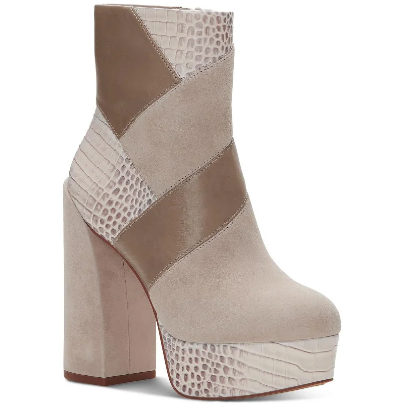 Vince Camuto Womens Gilisama Suede Platform Ankle Boots